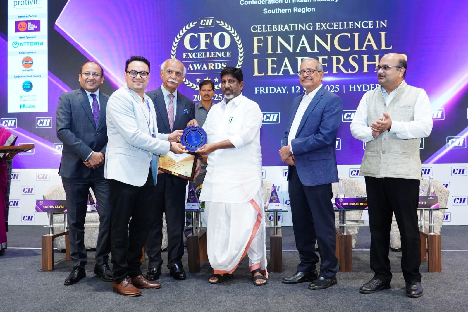 We are proud that our CFO, Mr. Jigar Shah, received dual honours at the CII CFO Excellence Awards 2025